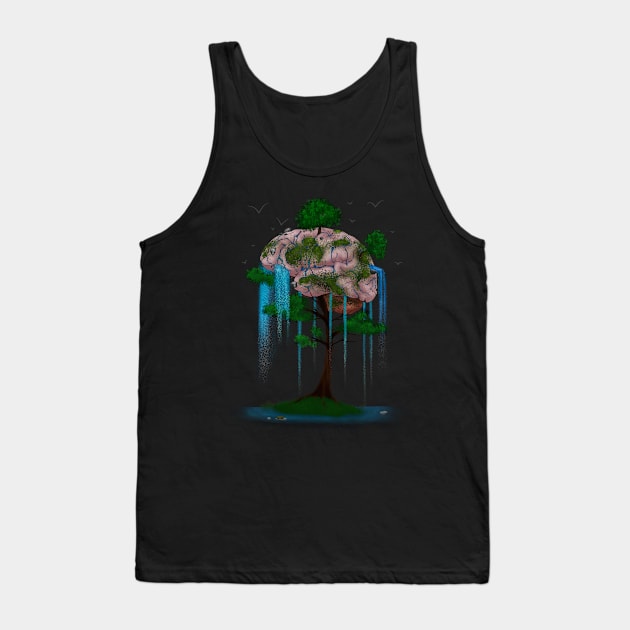 Nature on the Brain Tank Top by ChePanArt